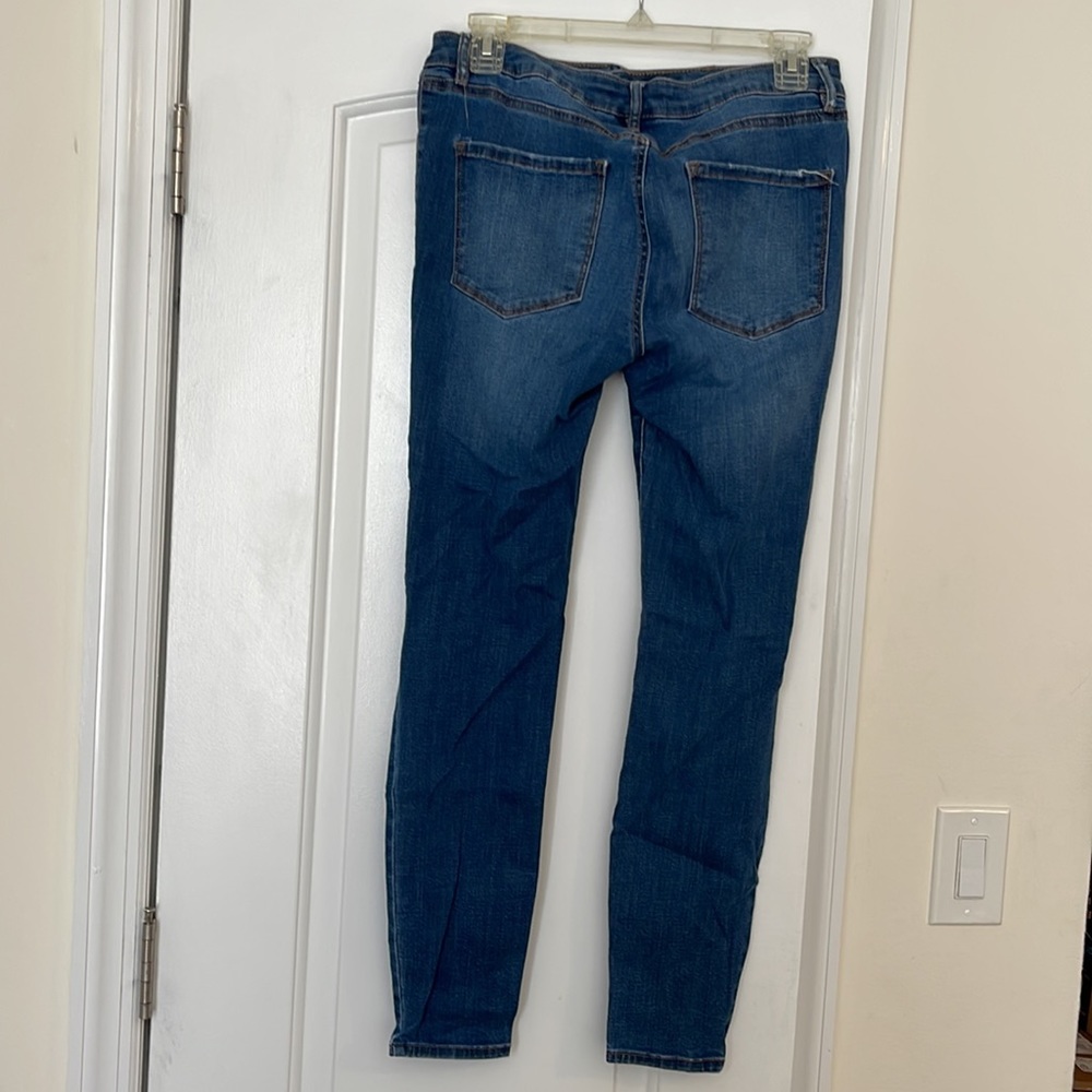 Ripped Denim High Rise Skinny Jeans - Picture 2 of 4